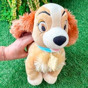 Disney's Lady And The Tramp 10" Tall Plush Lady Dog Disney Store Official